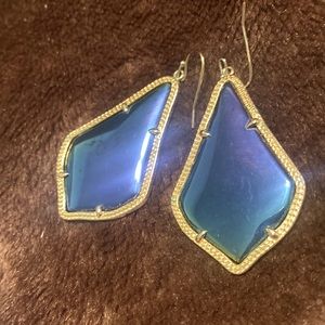 Kendra Scott Black Iridescent Alexander earrings